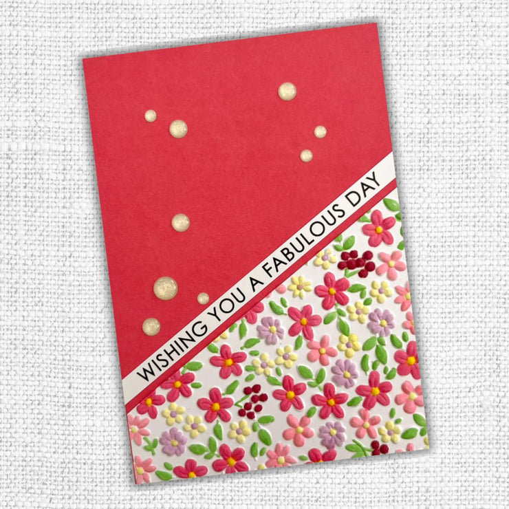 Floral Garden 3D Embossing Folder 32292