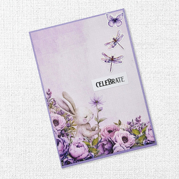 Lavender & Fairies Embossed Die Cuts 33525