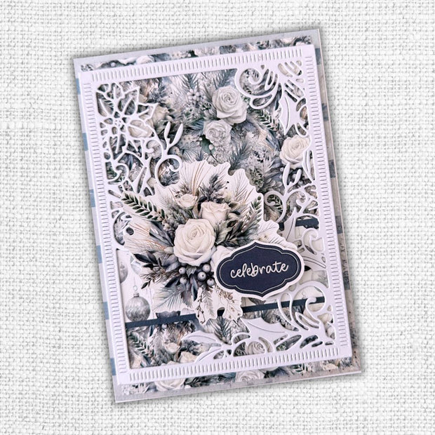 White Christmas 6x8" Die Cuts & Sentiments 32937