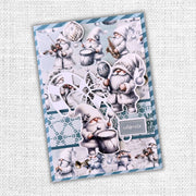 White Christmas 6x8" Die Cuts & Sentiments 32937