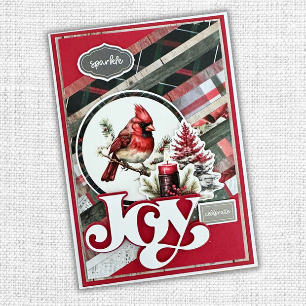 Christmas Red Smooth Cardstock 12x12" 12 sheets 32820