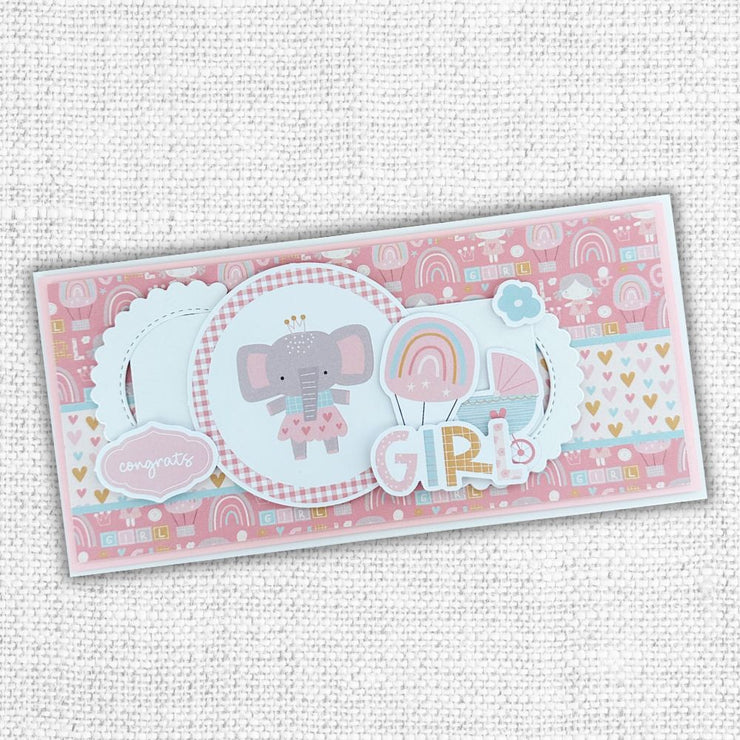 Hello Little Girl 6x8" Die Cuts & Sentiments 30015 - Paper Rose Studio