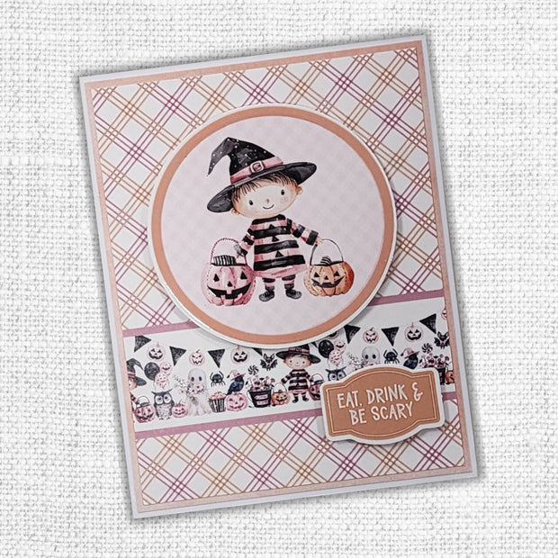 Pink Halloween 6x8" Die Cuts & Sentiments 32868