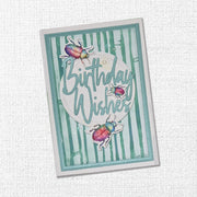 Tall Script Words Happy Birthday Metal Cutting Die 26101
