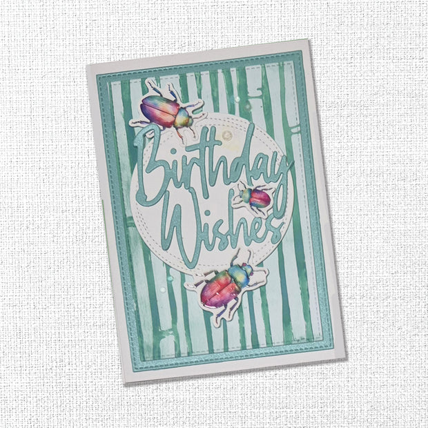 Tall Script Words Happy Birthday Metal Cutting Die 26101