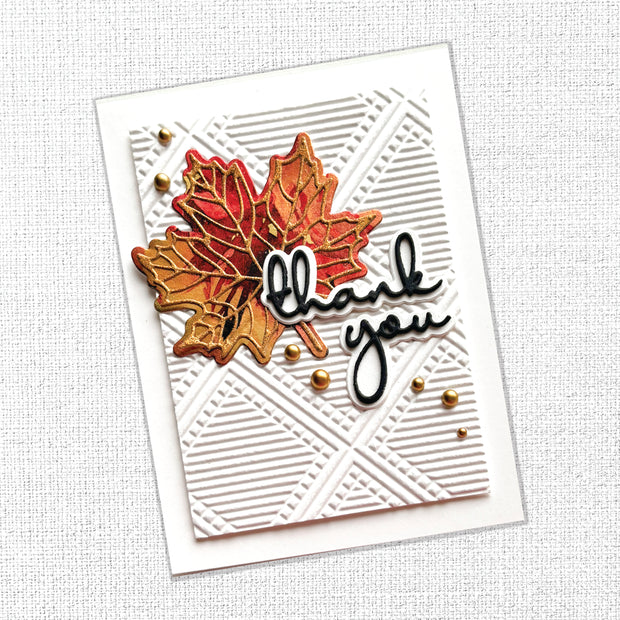 Thank You Fine Script Layered Metal Cutting Die 20907