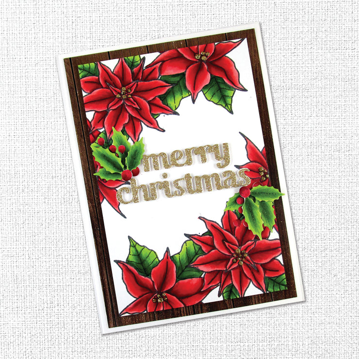 Poinsettia Duo Clear Stamp 27295