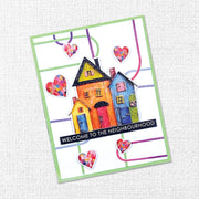 Inky Colour Embossed Die Cuts 31932