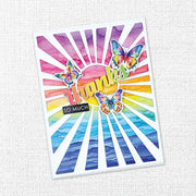 Rainbow Garden Embossed Die Cuts 31698