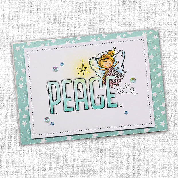 Christmas Peace Word Clear Stamp 31004