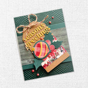 Christmas Scribble Wreath Metal Cutting Die 17793