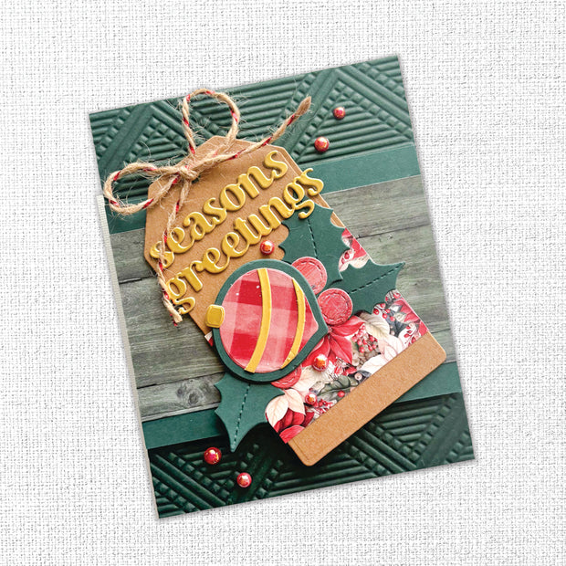 Christmas Scribble Wreath Metal Cutting Die 17793