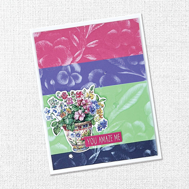 Perfect Pansies 3D Embossing Folder 32946