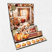 Autumn Florals Tags & Tickets Embossed Die Cuts 35472