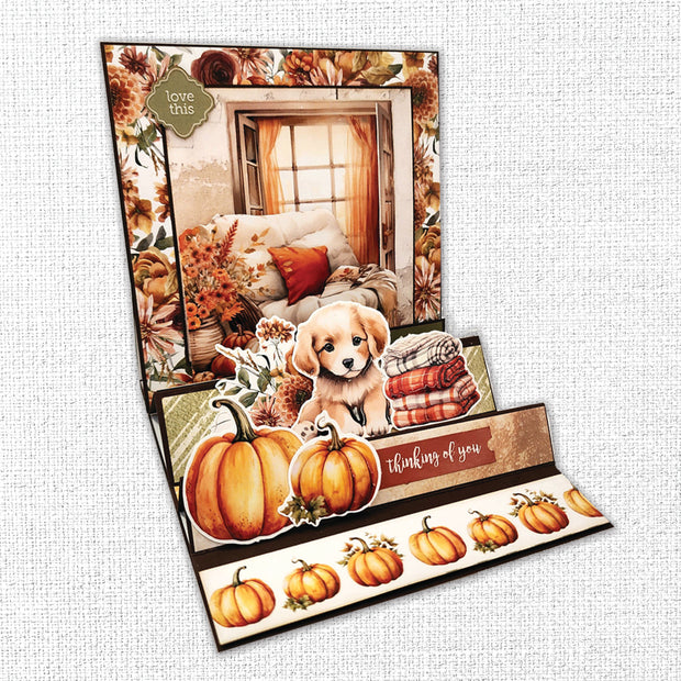 Autumn Florals Tags & Tickets Embossed Die Cuts 35472