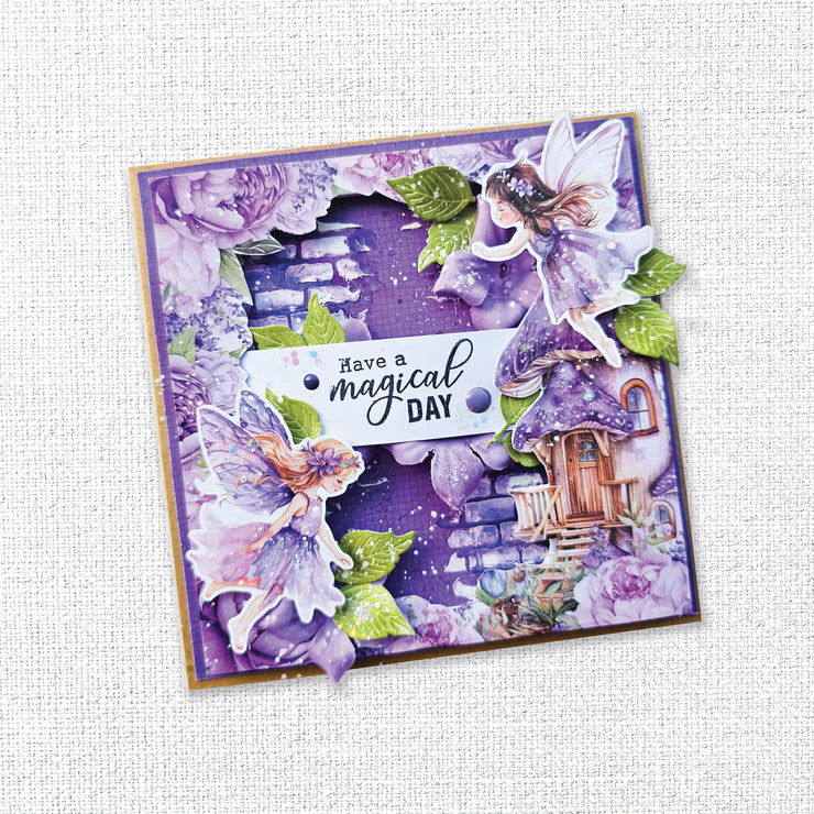 Lavender & Fairies Embossed Die Cuts 33525