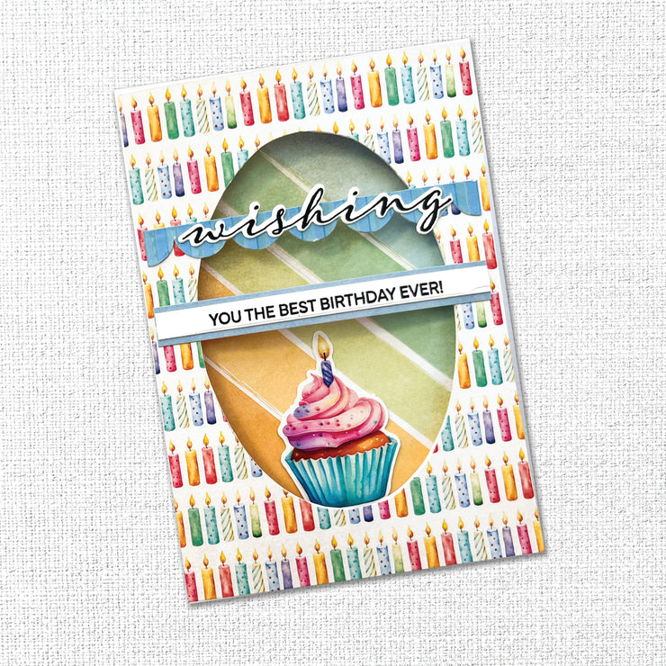 Wishing & Sending Sentiments 4x6" Clear Stamp Set 34395