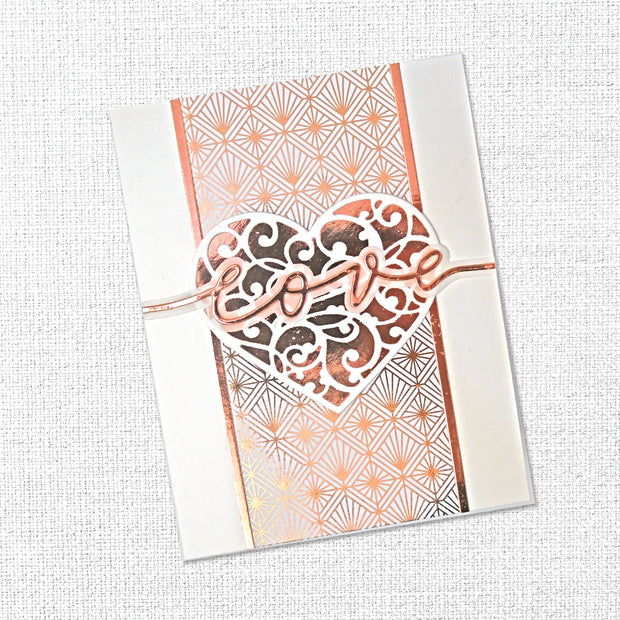 Wedding Joy Rose Gold Foil 6x6 Paper Collection 34581