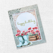 Poppy Garden Embossed Die Cuts 34665