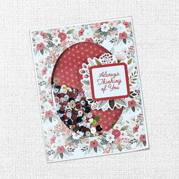 Oval Window Tri Fold White Card Bases - 4.25 x 5.5" - 10 pieces 34596