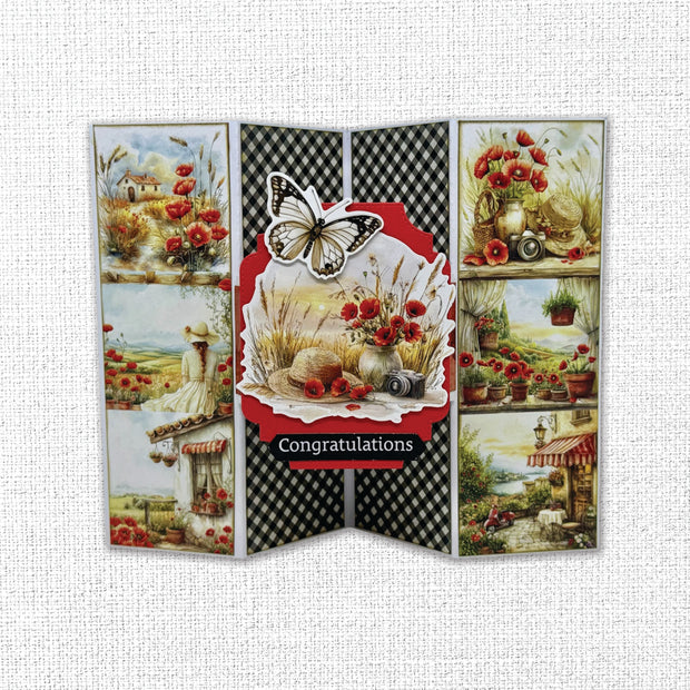 Poppy Garden Embossed Die Cuts 34665