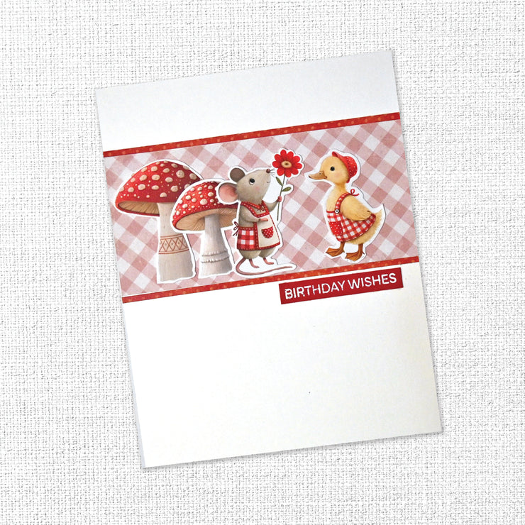 Wishing & Sending Sentiments 4x6" Clear Stamp Set 34395