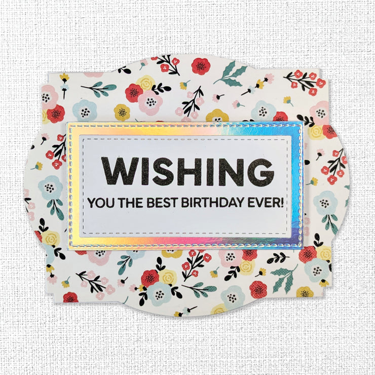 Wishing & Sending Sentiments 4x6" Clear Stamp Set 34395