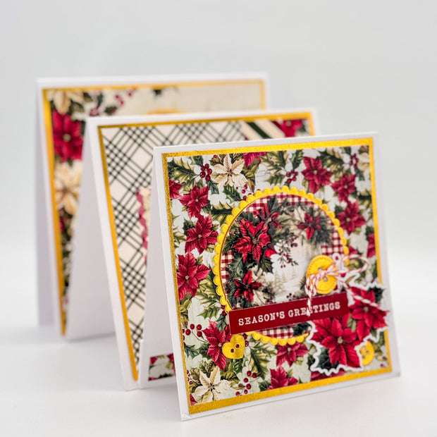 Christmas Holly Tags & Tickets Embossed Die Cuts 35169