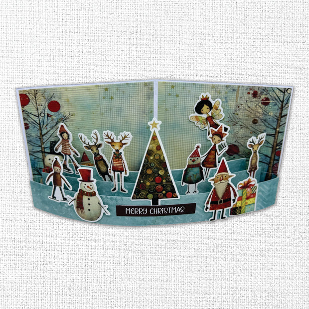 Merry and Bright 6x8" Embossed Die Cuts 35665