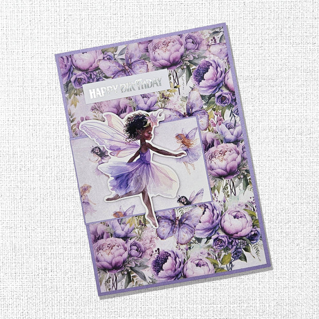 Lavender & Fairies Embossed Die Cuts 33525