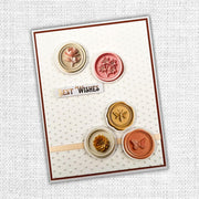 Pastel Wax Seals Embossed Die Cuts 32283