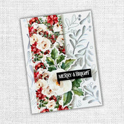 Floral Christmas Coverplate Metal Cutting Die 32466