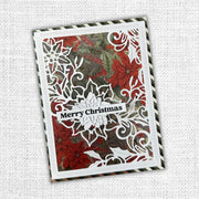 White Christmas Layering Poinsettia Set 2 Metal Cutting Die 32577