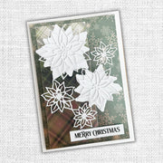 White Christmas Layering Poinsettia Set 2 Metal Cutting Die 32577 - Paper Rose Studio