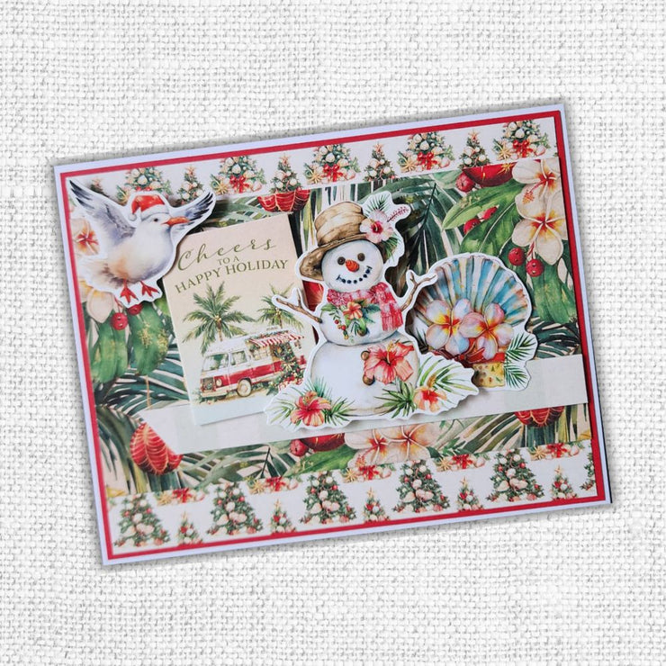 Tropical Christmas Embossed Die Cuts 33105