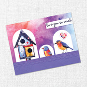 Inky Colour Embossed Die Cuts 31932