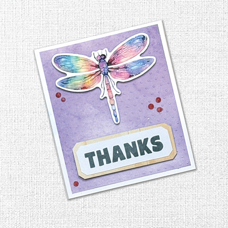 Rainbow Garden Butterflies Embossed Die Cuts 31476