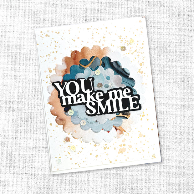 You Make Me Smile Metal Cutting Die 33840