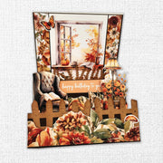 Autumn Florals Tags & Tickets Embossed Die Cuts 35472