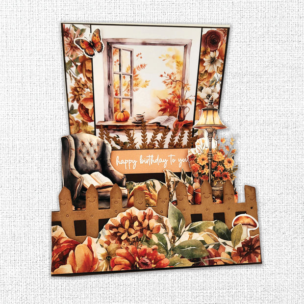 Autumn Florals Tags & Tickets Embossed Die Cuts 35472