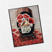 Poppy Garden Embossed Die Cuts 34665