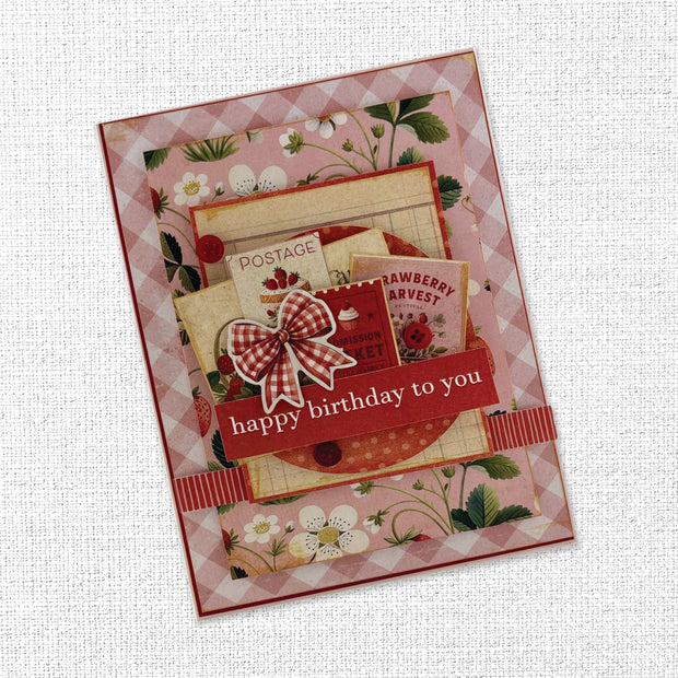 Strawberry Friends Embossed Die Cuts 34905