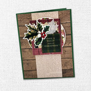 Christmas Holly Embossed Die Cuts 35163