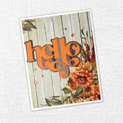 Fancy Script Layered Hello Metal Cutting Die 32478