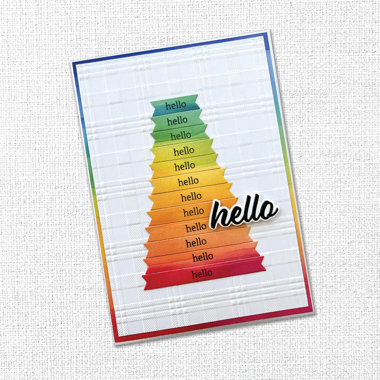Stacked Sentiments No. 2 4x6" Clear Stamp Set 34386