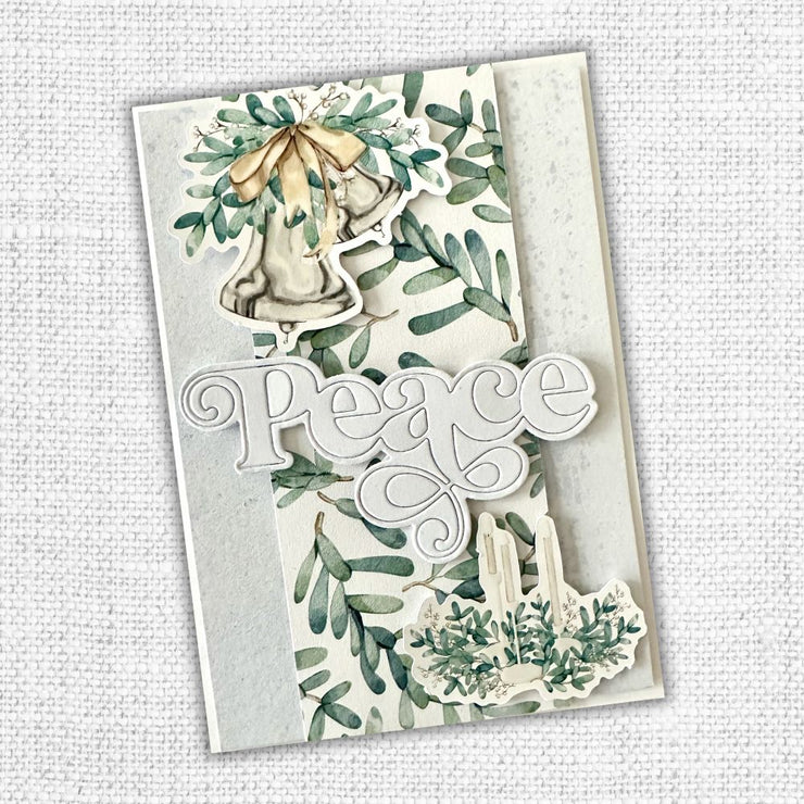 Fancy Script Layered Peace Metal Cutting Die 32451 - Paper Rose Studio