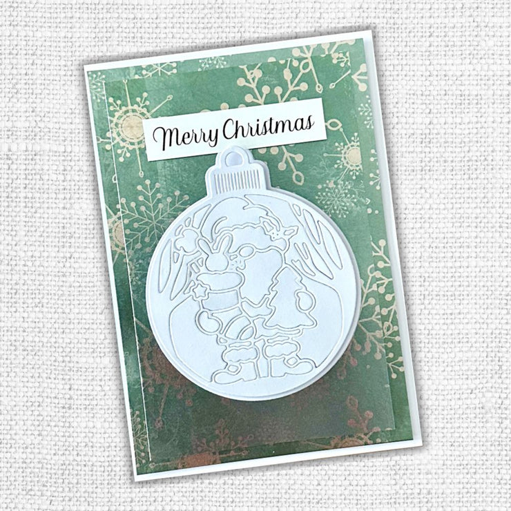 Hanging Bauble with Santa Metal Cutting Die 32505