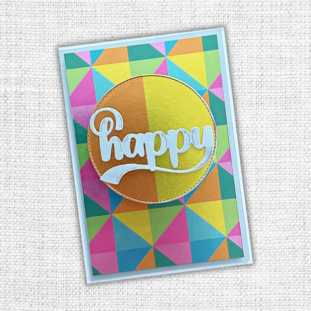 Layered Happy Inked Large Metal Cutting Die 31584