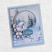 White Christmas 6x8" Die Cuts & Sentiments 32937