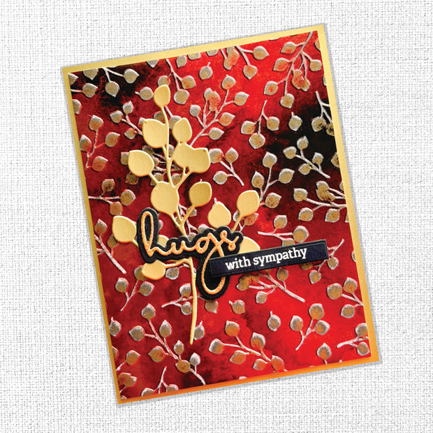 Hugs Fine Script Layered Metal Cutting Die 19703